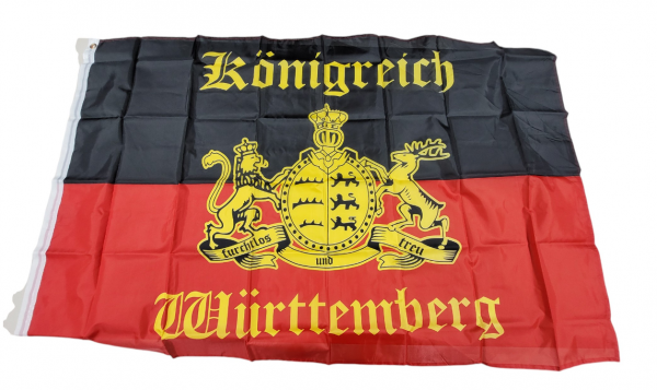 Flagge Fahne Hissfahne Länderfahne Königreich Württemberg 90x150